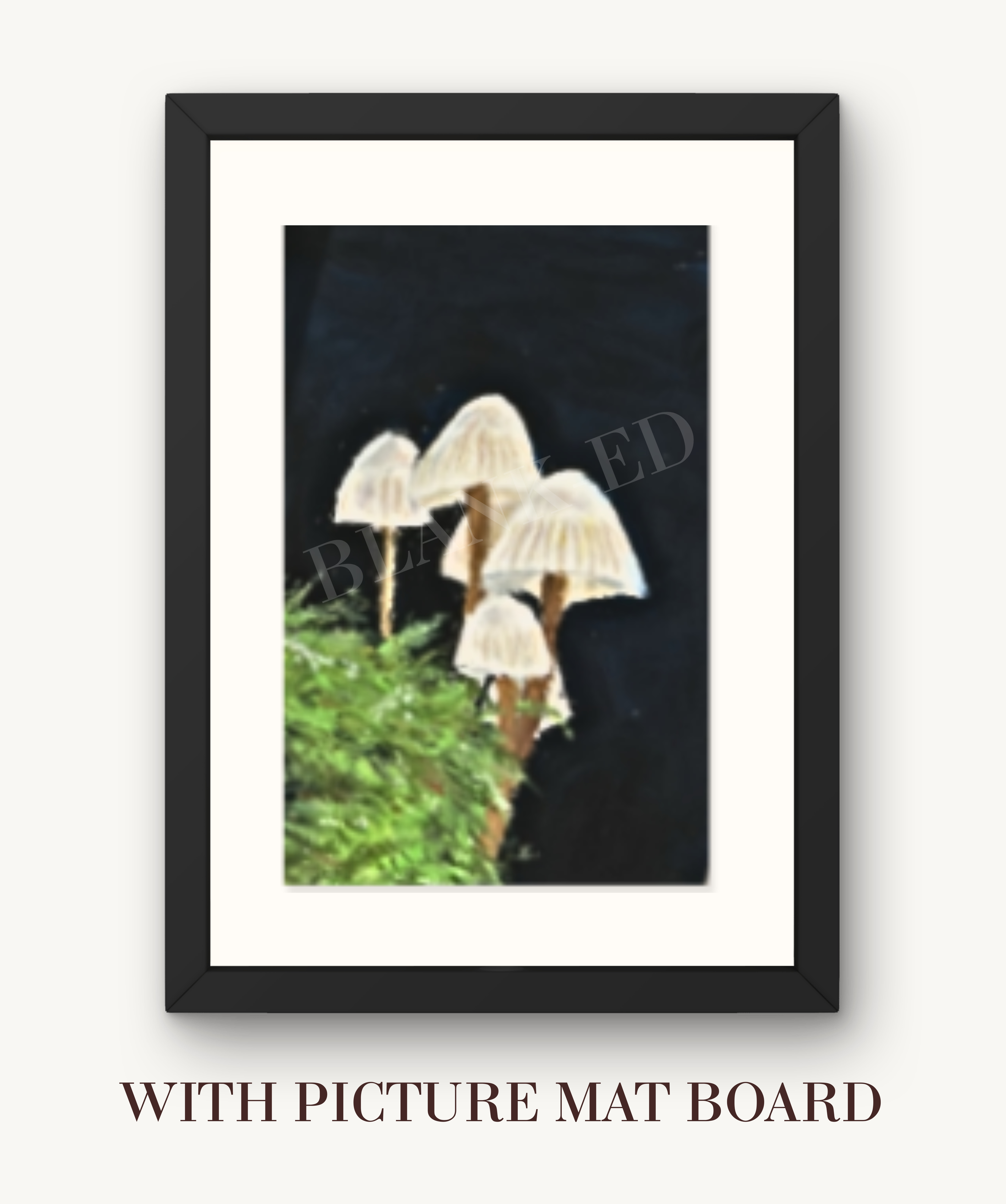 Mushroom Art Print by Tee-ell
