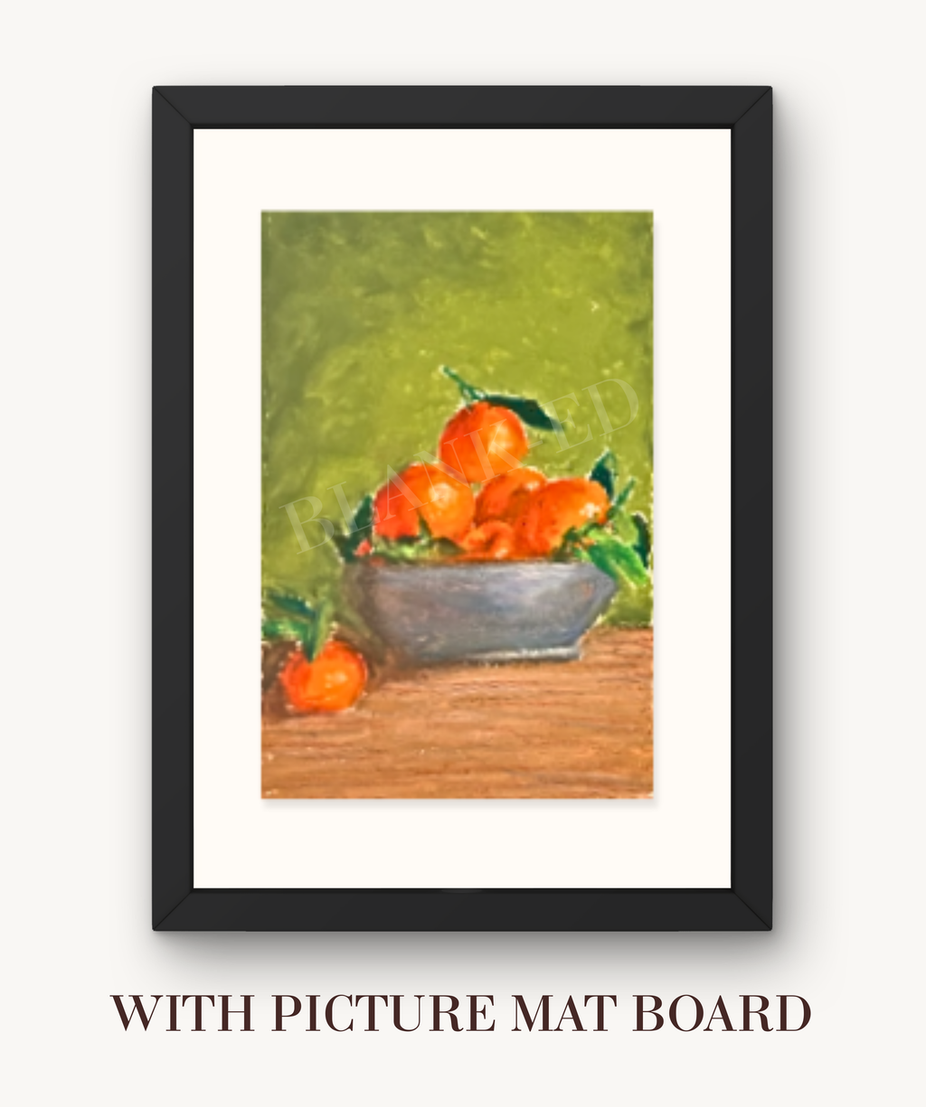 Tangerines Art Print by Tee-ell