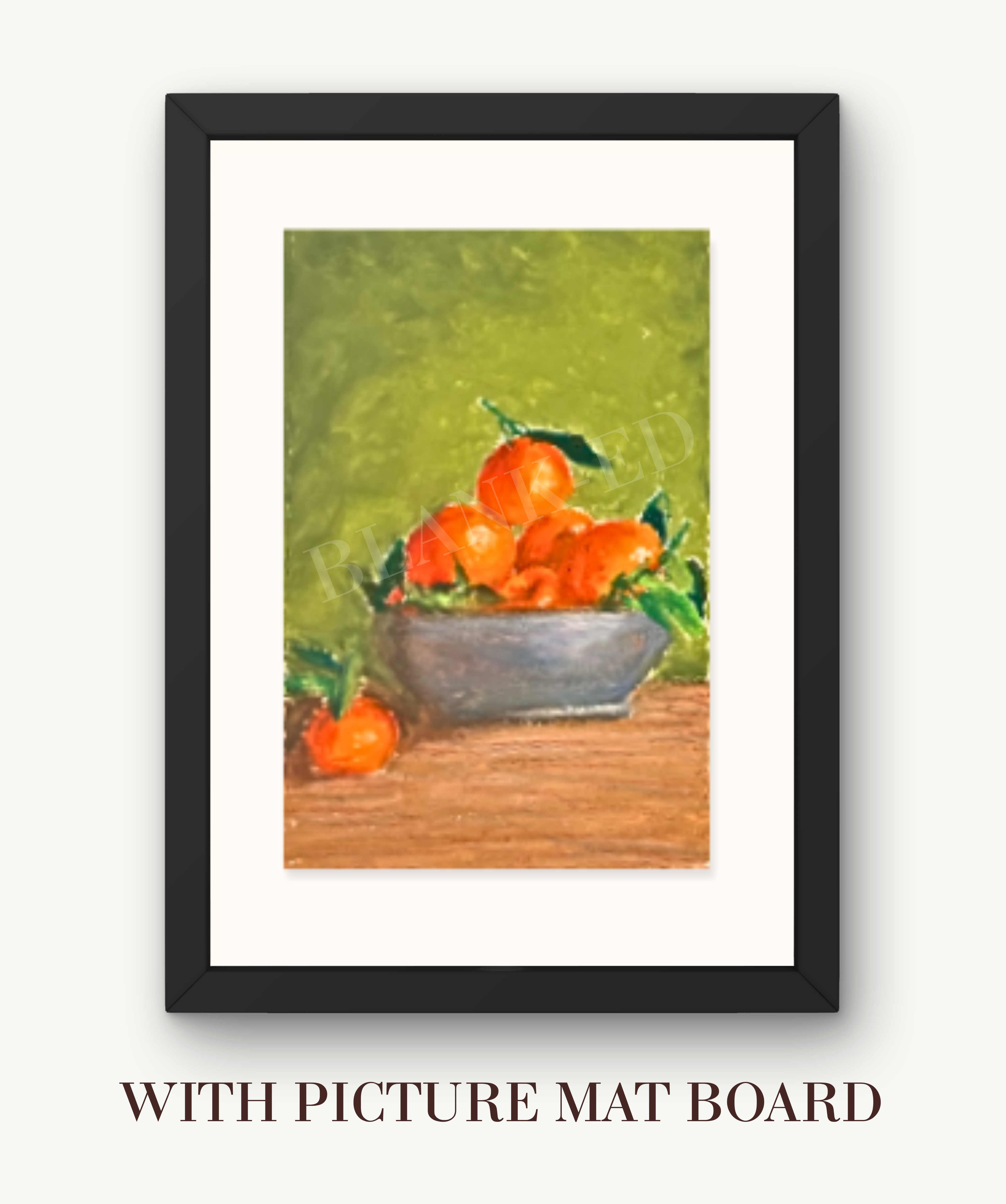 Tangerines Art Print by Tee-ell