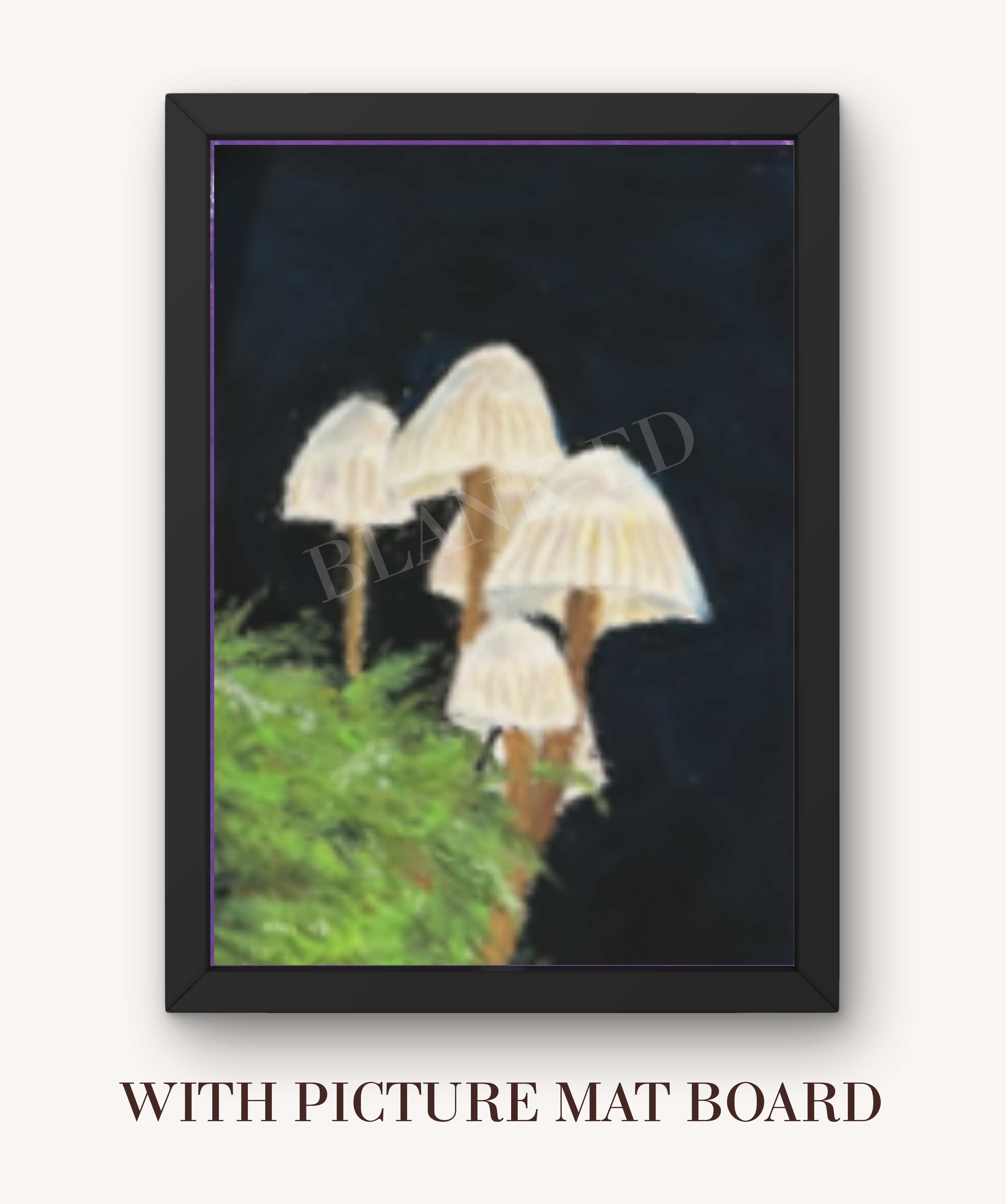 Mushroom Art Print by Tee-ell