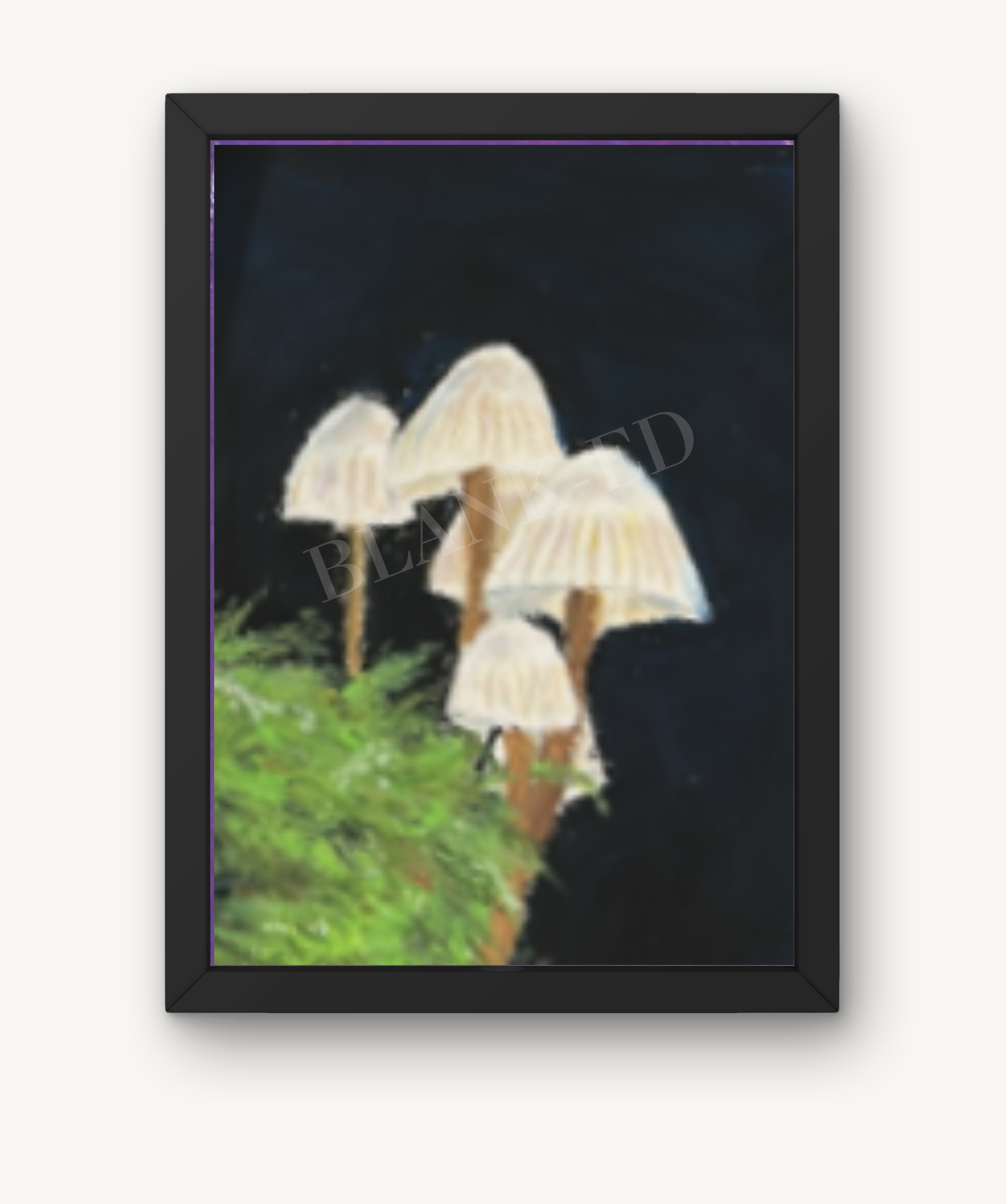 Mushroom Art Print by Tee-ell