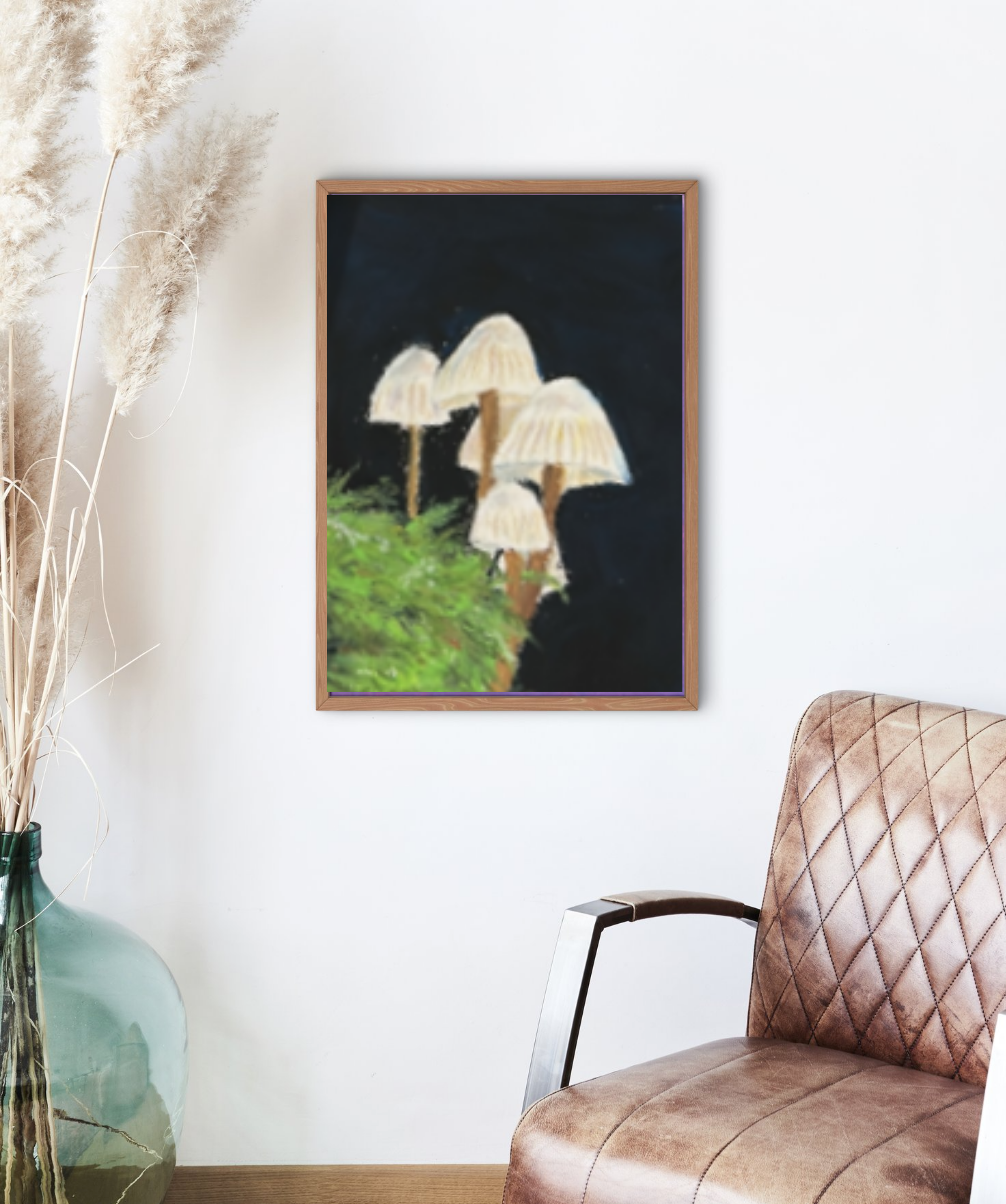 Mushroom Art Print by Tee-ell