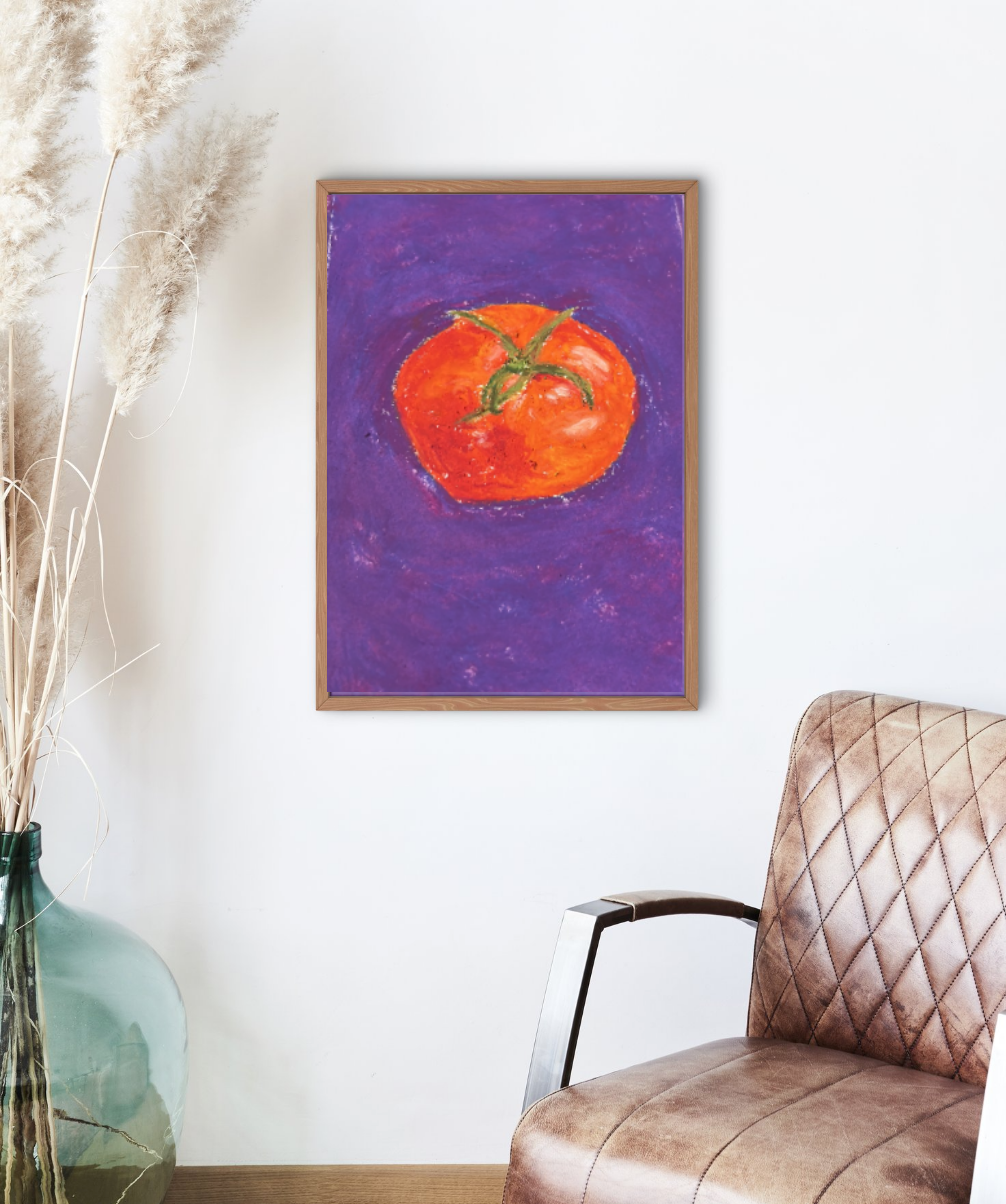 Tomato Art Print by Tee-ell