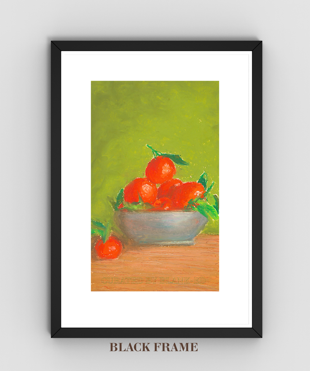 Tangerines Art Print by Tee-ell