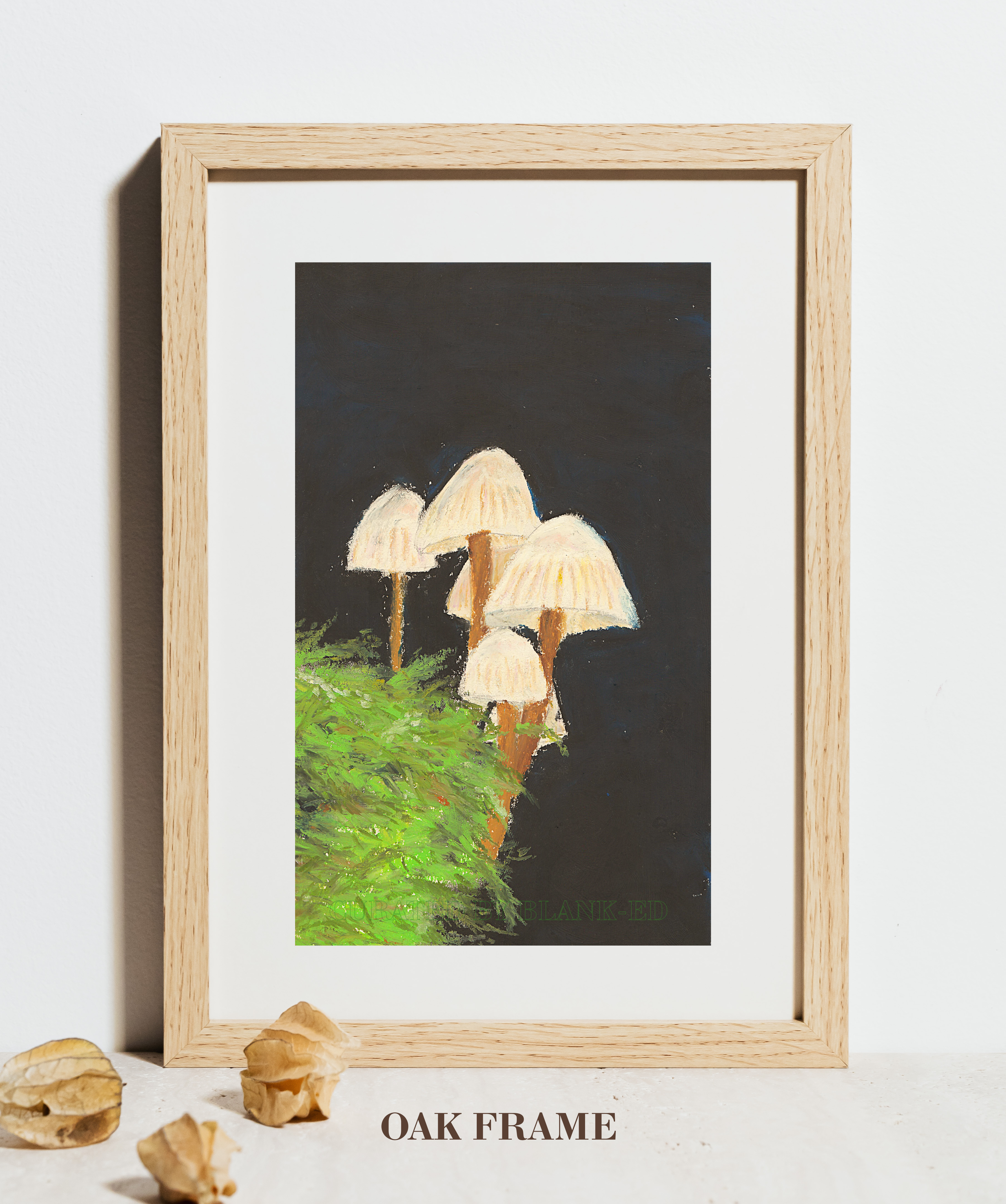Mushroom Art Print by Tee-ell
